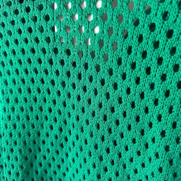 Aerie Open Knit Polo Sweater Green Size M NWT - Picture 4 of 5